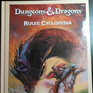 Rules Cyclopedia Dungeons and Dragons (Basic) BECMI HARDCOVER