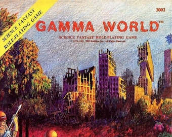 Gamma World Première édition TSR WOTC RPG de science-fiction Voyageur