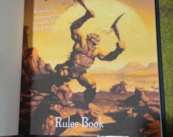 HARDCOVER Dark Sun Campaign Setting Box Set Advanced Dungeons