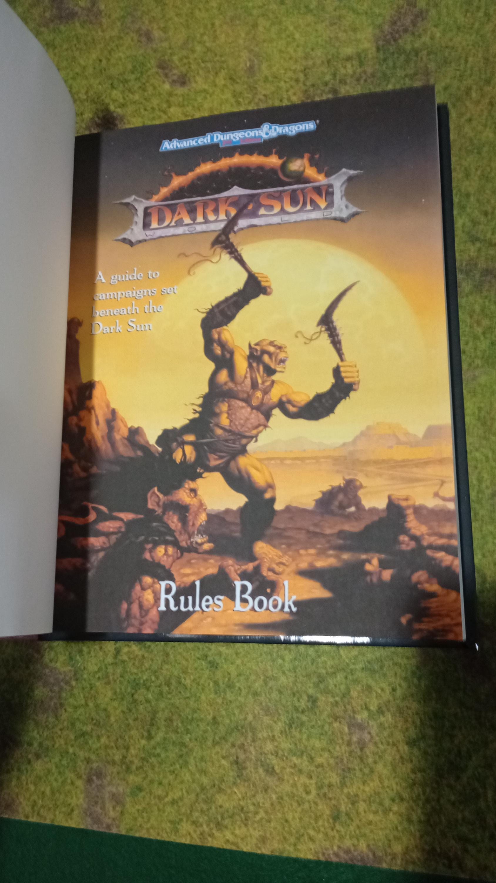 HARDCOVER Dark Sun Campaign Setting Box Set Advanced Dungeons