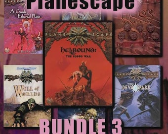 Planescape Bundle 7 BOOKS Hellbound More Modules! Advanced Dungeons Dragons D&D