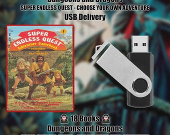 18 Books Super Endless Quest Dungeons Dragons Choose Own Adventure USB Delivery
