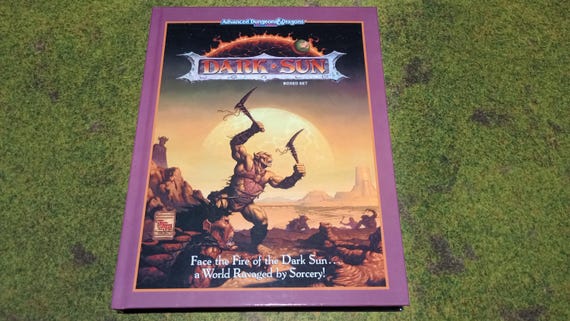 HARDCOVER Dark Sun Campaign Setting Box Set Advanced Dungeons
