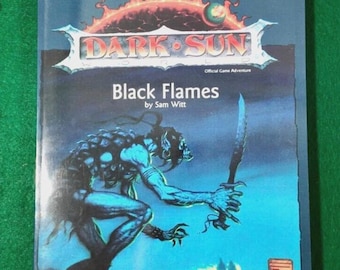 Dark Sun DSM1 Black Flames Advanced Dungeons Dragons AD&D TSR