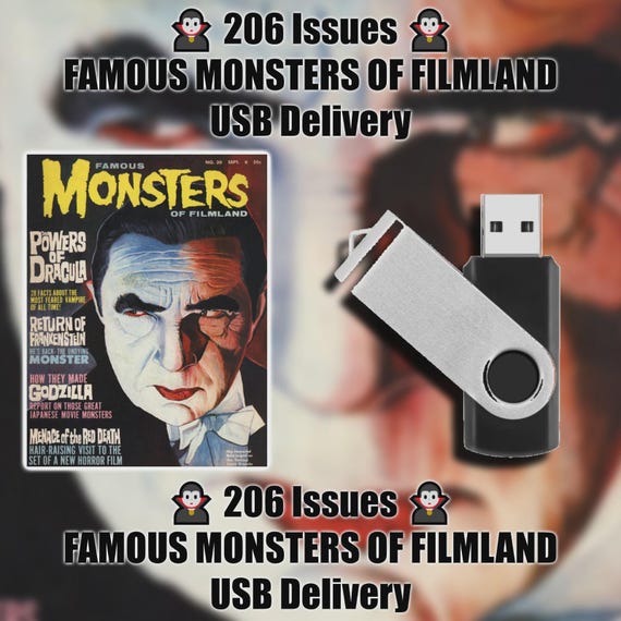 206 ISSUES Famous Monsters + BONUSES on USB