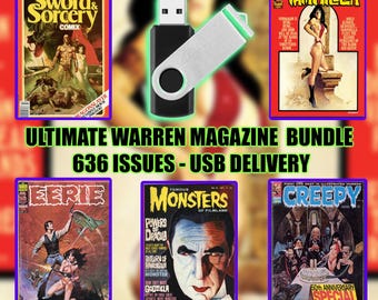 636 ISSUES Ultimate Warren Magazine Bundle .pdf on USB