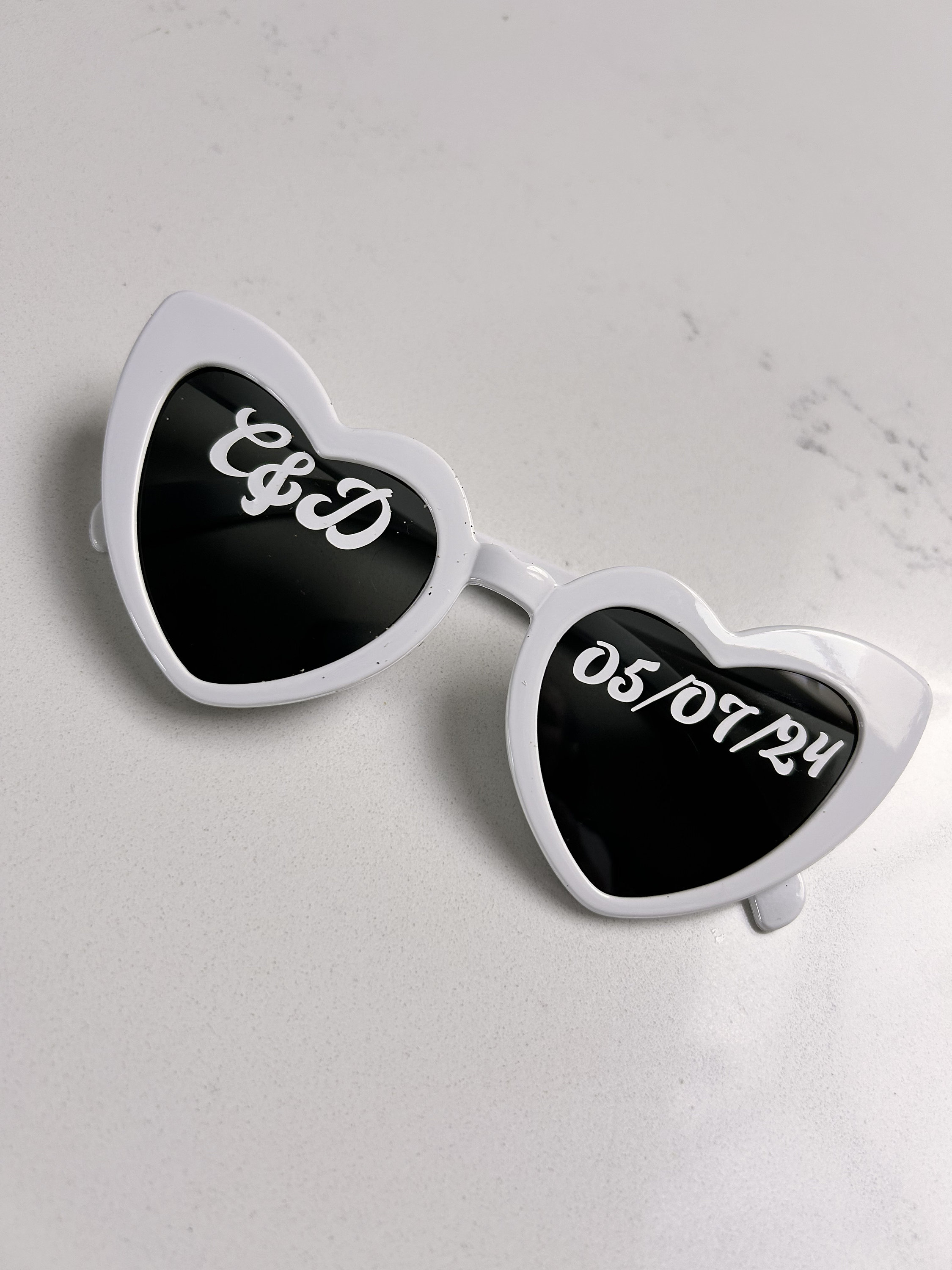 Personalisierte Initialen Vinyl-Aufkleber: Sonnenbrillen Aufkleber