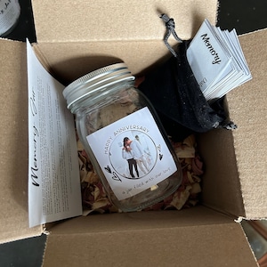 Anpassade minnesnotiser i burk för årsdagar, fira er årsdag och era gemensamma stunder, Anpassad bild på årsdagen, Personlig kärleksburk