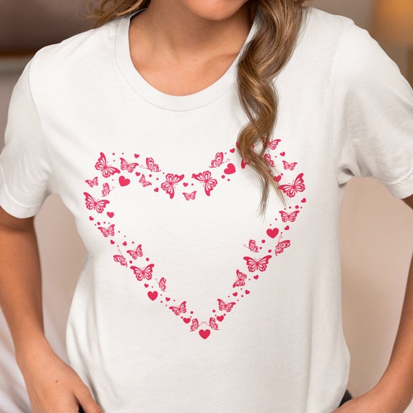 Butterfly Heart SVG, Heart SVG, Lover Shirt SVG, Love Svg, Png, Popular Svg Files For Cricut, Sublimation Designs, Download files