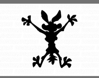 Wile e coyote svg, Coyote Wild Svg, Coyote Splat, Road Runner svg, Digital download ,SVG, PNG, EPS, Instant Download, Vector file  for