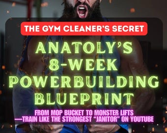 Programma di allenamento di 8 settimane per Anatoly Gym Cleaner (download PDF)