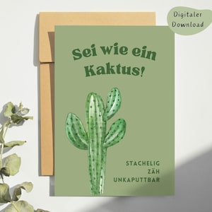 Ik ben hier voor jou! - Ansichtkaart als digitale download - ondersteuning bij het omgaan met ziekte