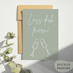 Faites bien la fête ! - Carte postale en téléchargement numérique : cadeau pour vos proches