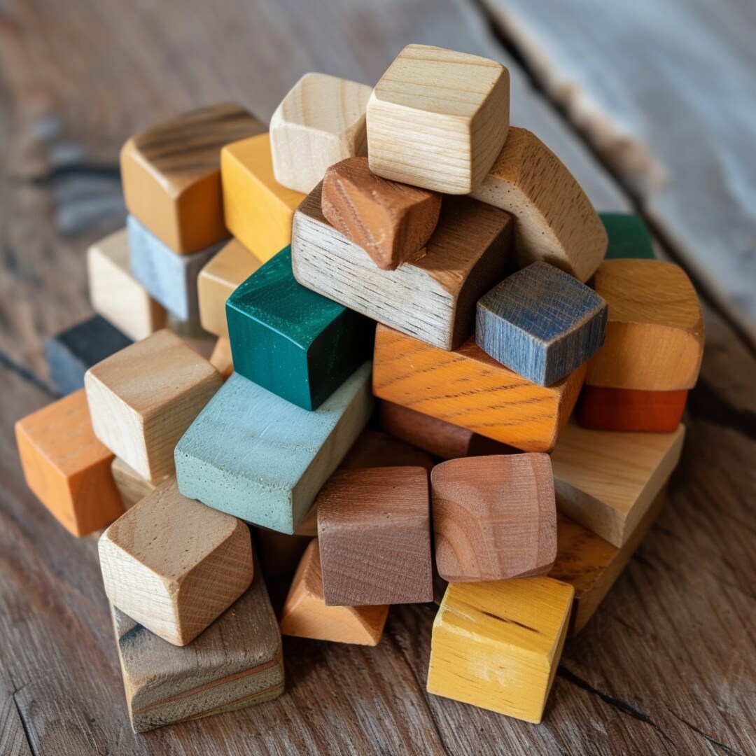 engraved wooden blocks