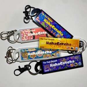 Splat game, Splashtag keychain, bag tag, zipper pull