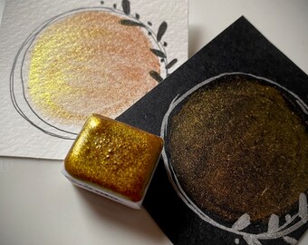Aquarellfarbe Sahara colorshift gold / Bronze