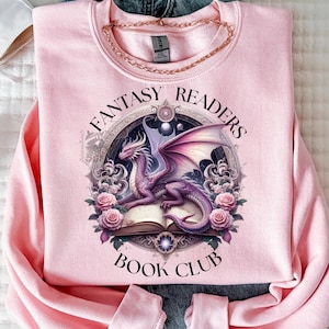 Fantasy Readers Book Club PNG, Book Lover PNG, Reading SVG, Fantasy Book Club Design, Romantasy Reader Png, Book Shirt Png, Fantasy Png