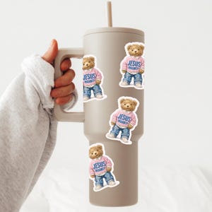 Jésus m'aime ours en peluche PNG, conception chrétienne de la Saint-Valentin, joli graphique de foi pour les chemises, religieux Saint-Valentin PNG, png à la mode, girly png image 5