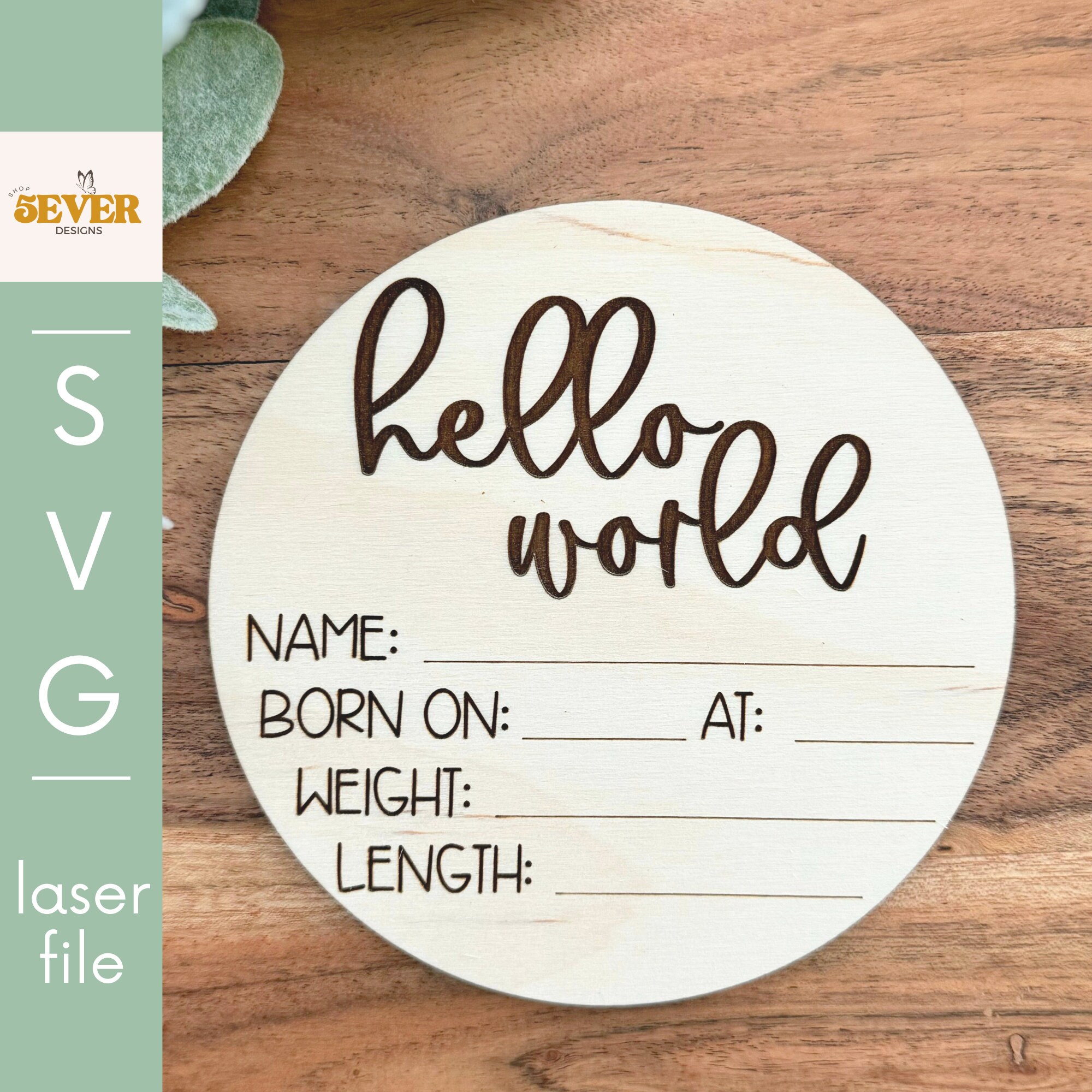 Helloworld Svg File Hello World SVG File, Birth Stat Sign, Beginner File, Birth ...