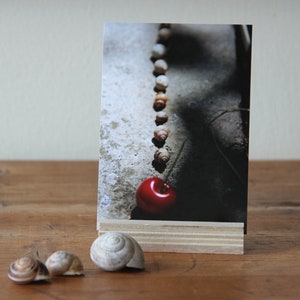Arte Country: Cartolina fotografica con portacarte in legno