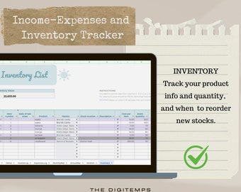 Income, Expenses and Inventory Tracker