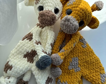 Schema all'uncinetto per un peluche amigurumi a forma di giraffa (download digitale)