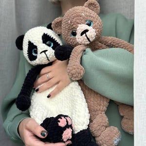 Crochet Bear & Panda Pattern: Amigurumi Plush Snuggler (PDF Pattern)