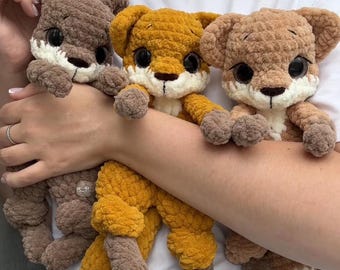 Crochet Fox and Squirrel Lovey Pattern: Amigurumi Snuggler (PDF Pattern)