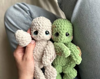 Crochet Turtle Lovey Pattern: Plush Snuggler Toy (PDF Pattern)