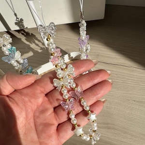 Cute Pink Phone Charm Strap