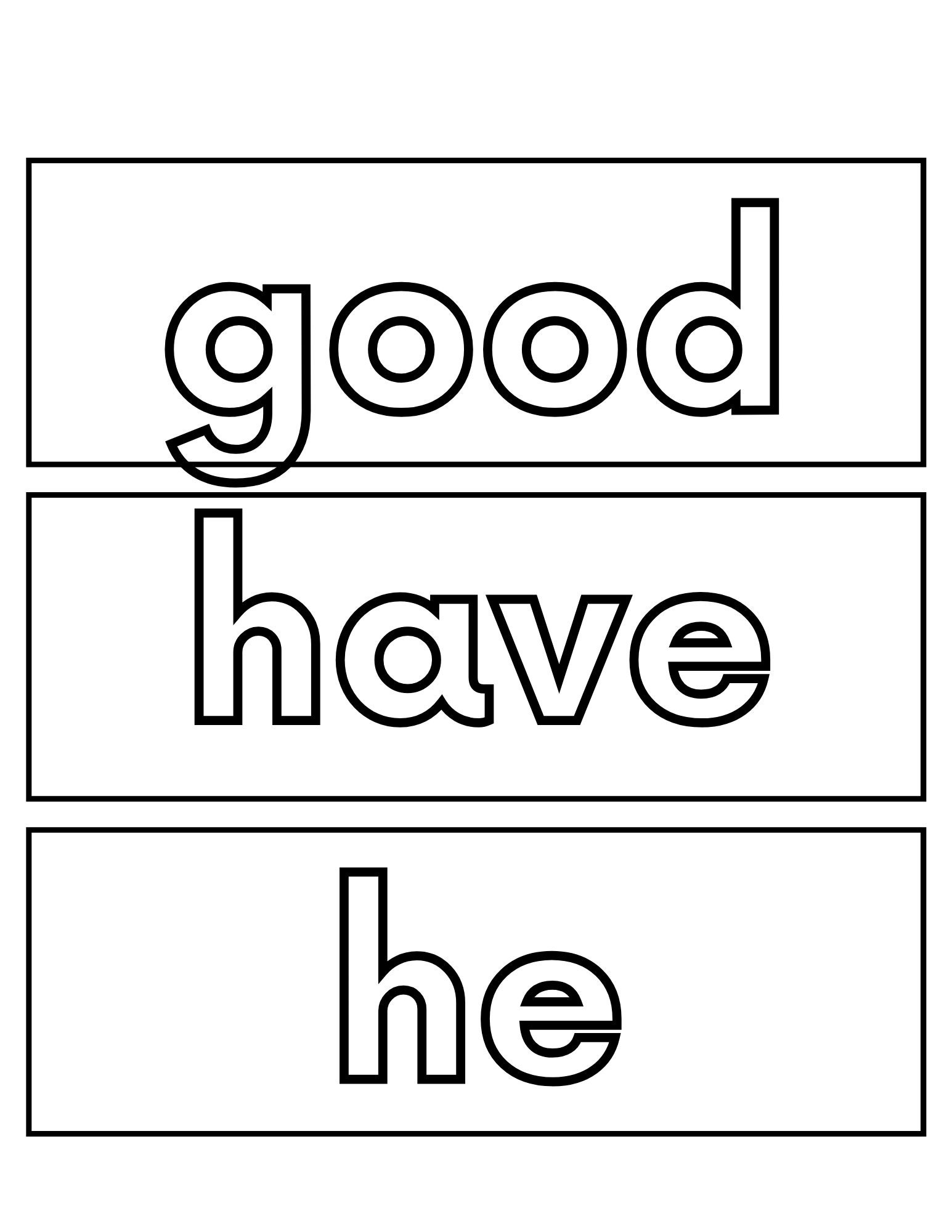 Sight Words Worksheets, Printable Activity for 5 Years and Up - Etsy