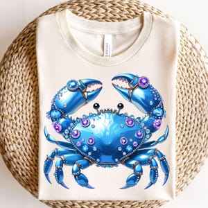 Blue Crab png, Clip art png, Ocean Lover, Crab Shirt, Summer png, Sublimation Designs Downloads, Beach Shirt png, Blue Crab Digital png