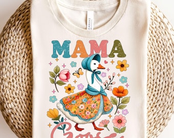 Mamma Oca Floreale PNG - Mamma Oca Png, Ragazza Preppy Png, Amante dell'Oca, Oca Sciocca Png, Festa della Mamma Png, Mamma Vintage Png, Mamma Popolare Png