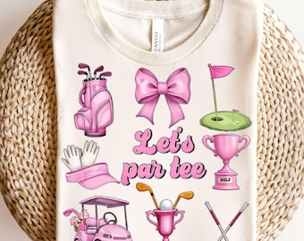 Par-Tee rosa (Png), coqueta golfista (Png), regalo de fiesta de golf, golfista (Png), amante del golf (Png), golfista (Png), citas divertidas de golf, golf femenino (Png)