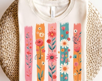Floral doodle brushstroke png, boho flowers png, paint brush png, preppy png, brush stroke png, coquette png, wildflower png,summer png file