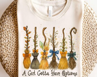 A Girl Gotta Have Options Png, Retro Halloween Png, Witches Png, Halloween Png, Spooky Season, Feeling Witchy Png, Trendy Halloween Png