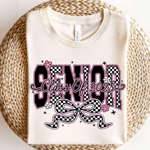 Preppy Senior 2025 PNG, Senior Class of 2025 Png, Coquette Senior Png,Senior Brushstroke Png, Graduation,High school Senior Shirt Design png