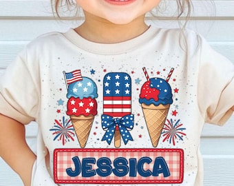 Custom 4th of july Kids png, Girl 4th of july png, Patriotic Kids png, 4th of july kids name png, USA coquette png, american Kids png