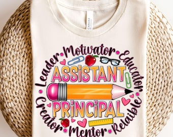 Assistant Principal Png, School Staff Png Back To School, Teacher Png, Png Files For Cricut, Western Png, Sublimation Downloads, popular now