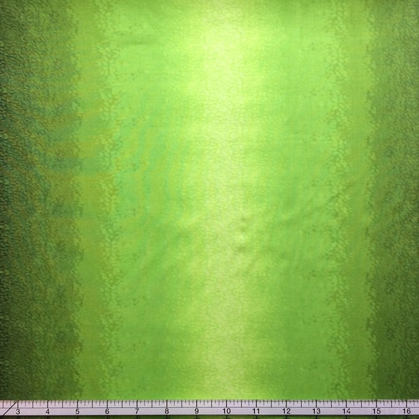 Quilting Cotton, by the Half Yard (Cut as Continuous), Poppy Poetry Green Gradient from Clothworks, #Y2661-24 Olive