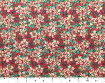 Quilting Fabric, By the Half Yard, Peppermint Christmas from QT Fabrics, #1649-29662-R, 100% Cotton, Cut as Continuous Yardage from the Bolt