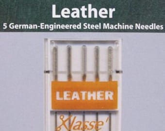 Klasse Sewing Machine Needles, Closeout, Leather, 5-Needles per pack