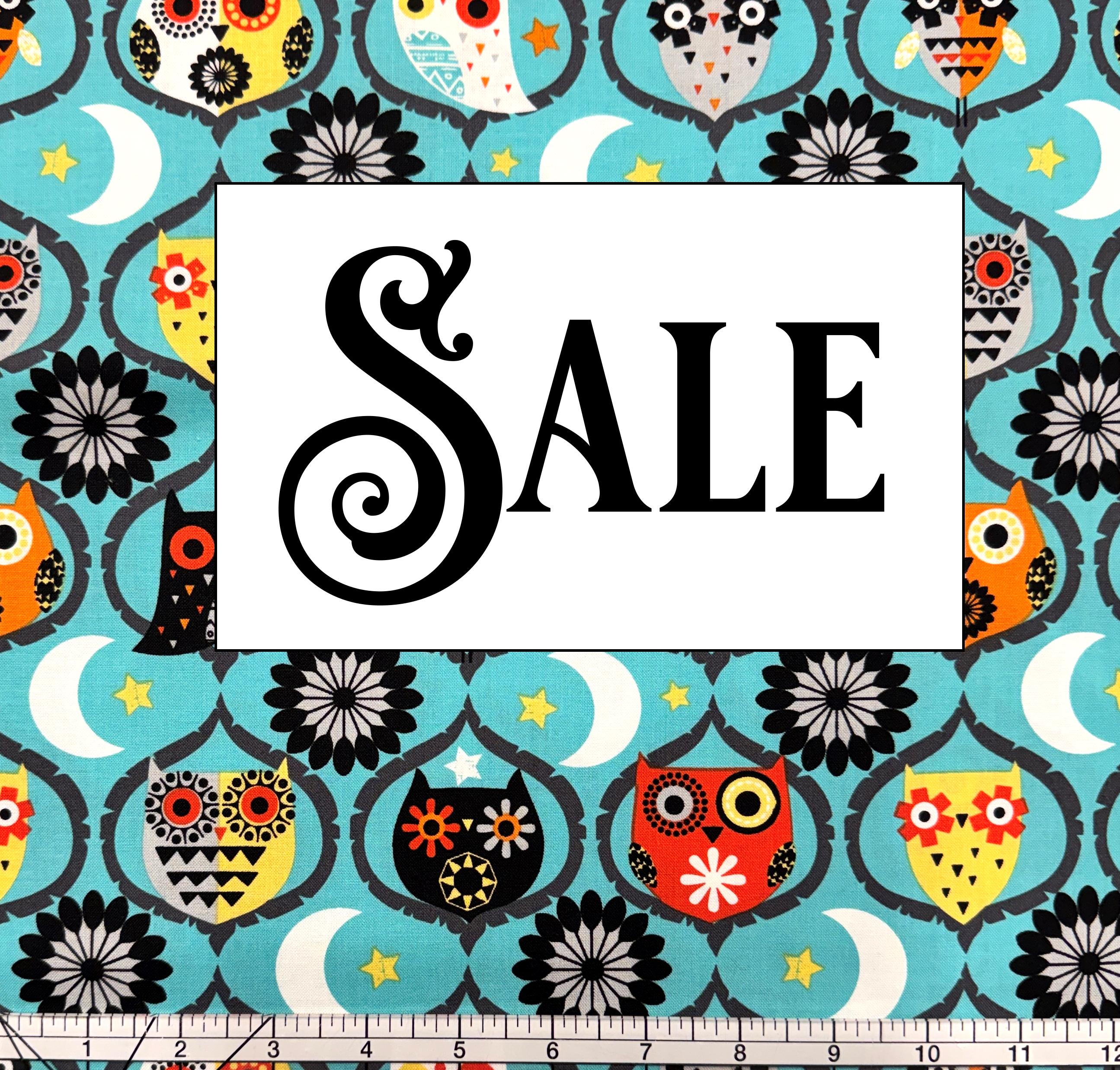 Owl Night Long quilting fabric from Michael Miller fabrics, by the 1/2 yard (continuous cut), CX9741