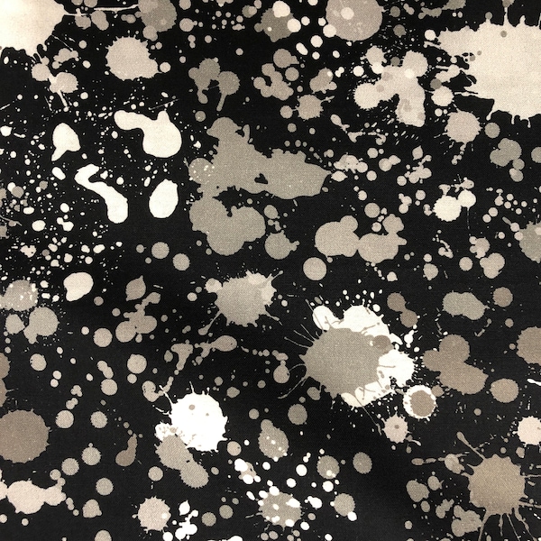 Paint Splatter Fabric Etsy