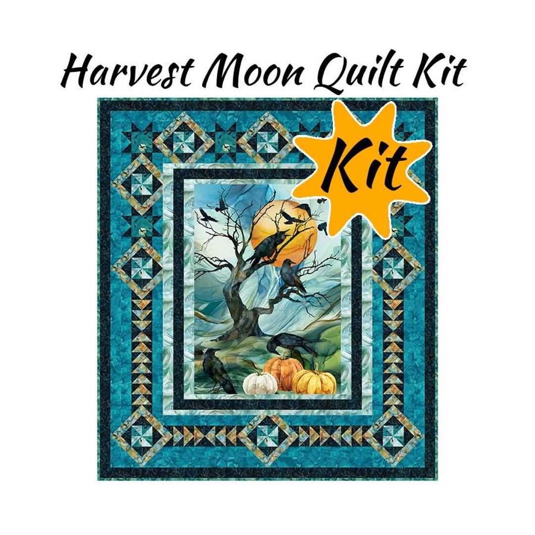 Harvest Moon Quilt Kit Featuring Raven's Call Fabric From Northcott. 64 ...