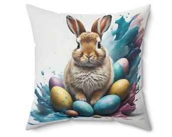 Easter Decorations, Two-Sided Easter Pillow, Easter Pillow, Easter Décor, Popular Pillow, Easter Bunny,   Easter, Ostara, Pillow