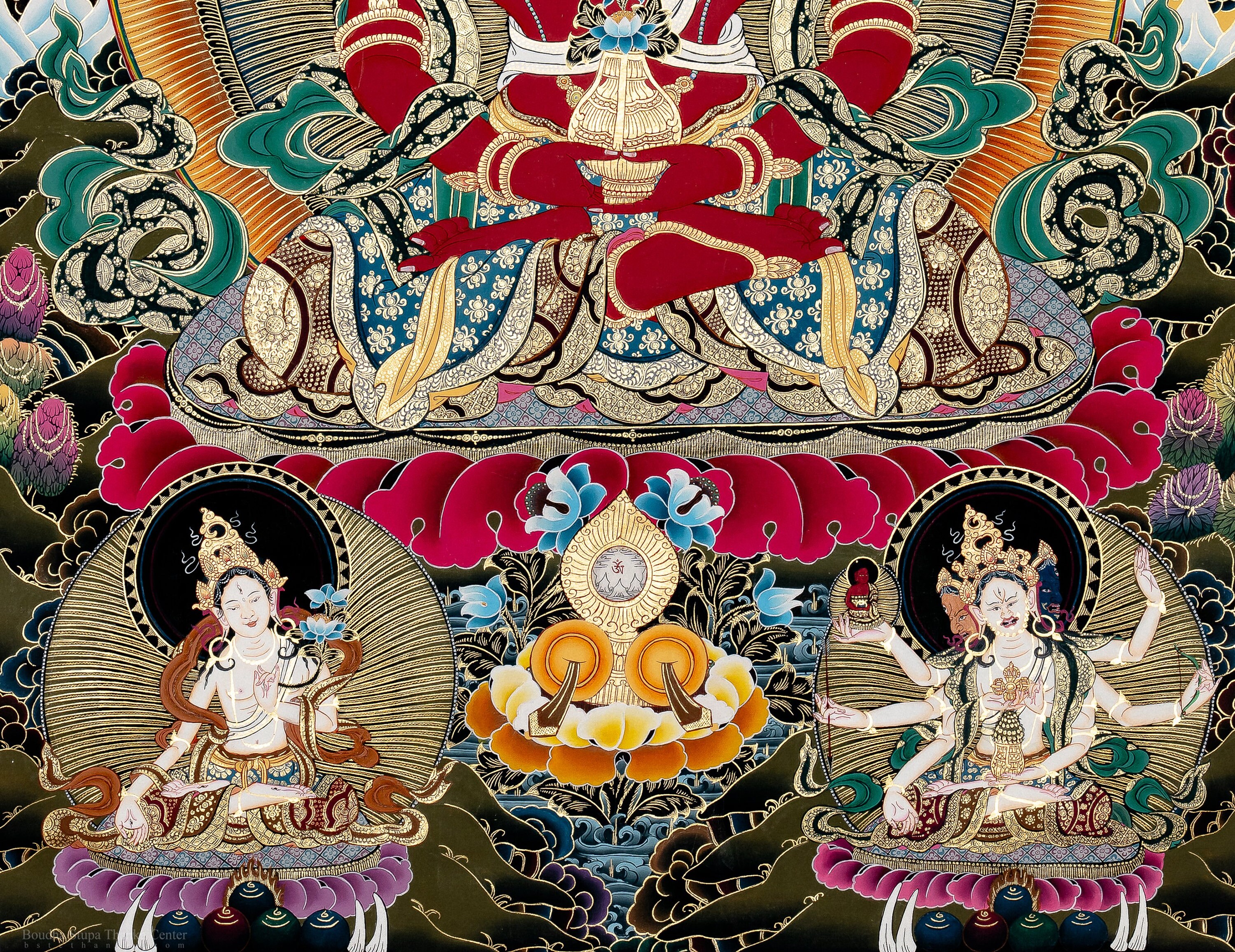 手描きの阿弥陀如来タンカ：室内装飾に最適なチベット美術 - Etsy 日本