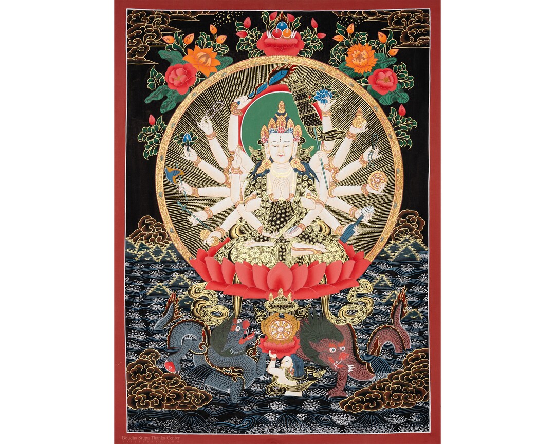 Handmade Chandi Thangka: Fierce Goddess Art From the Himalayas - Etsy