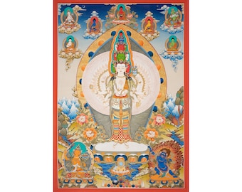 Bringing Peace and Compassion into Your Space with Avalokiteshvara  ( 154 x 106 ) cm