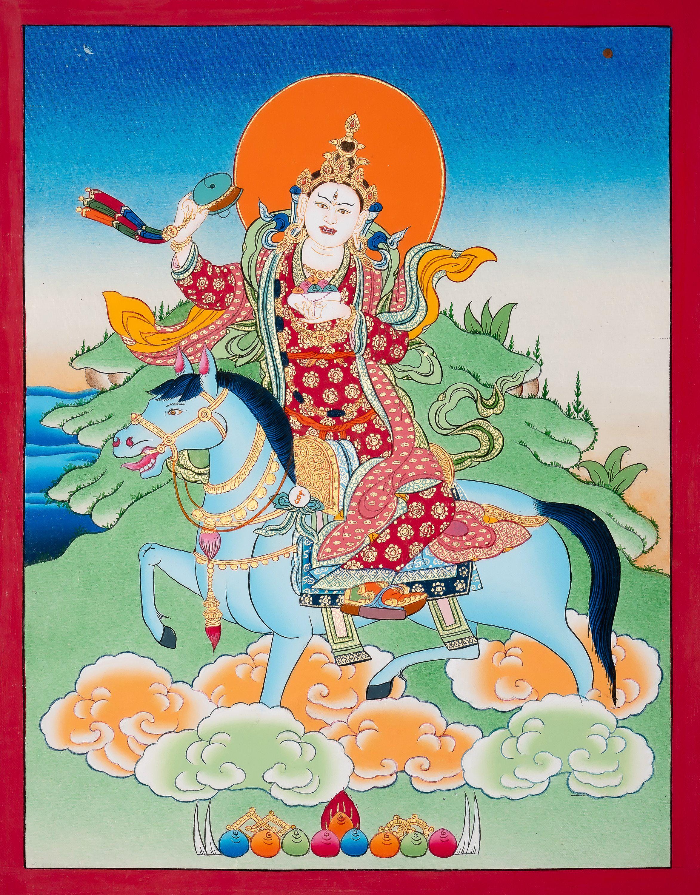 Achi Chokyi Drolma Thangka | Tibetan Dharma Protector |hand